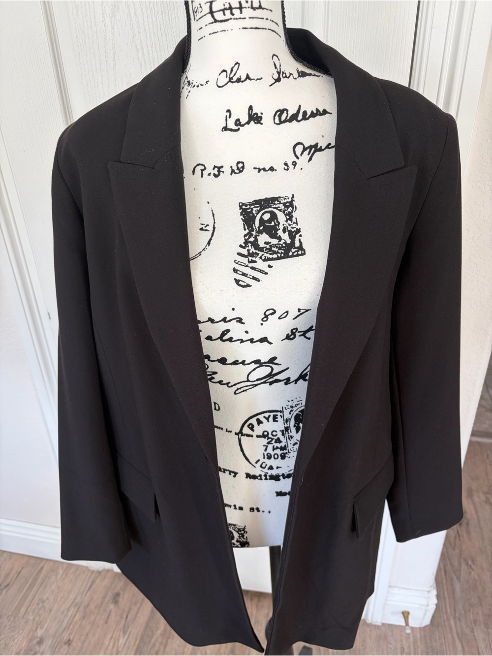 Nine West Black Open-Front Women's Blazer